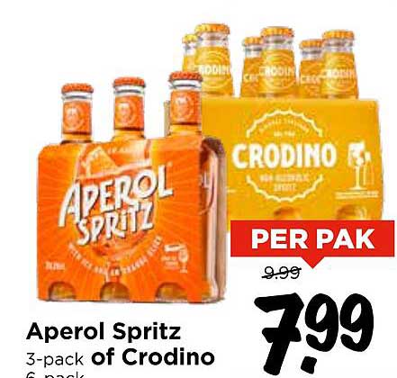 Aperol Spritz 3-pack of Crodino 6-pack