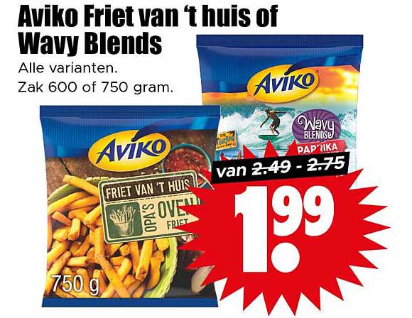 Aviko Friet van 't huis of Wavy Blends