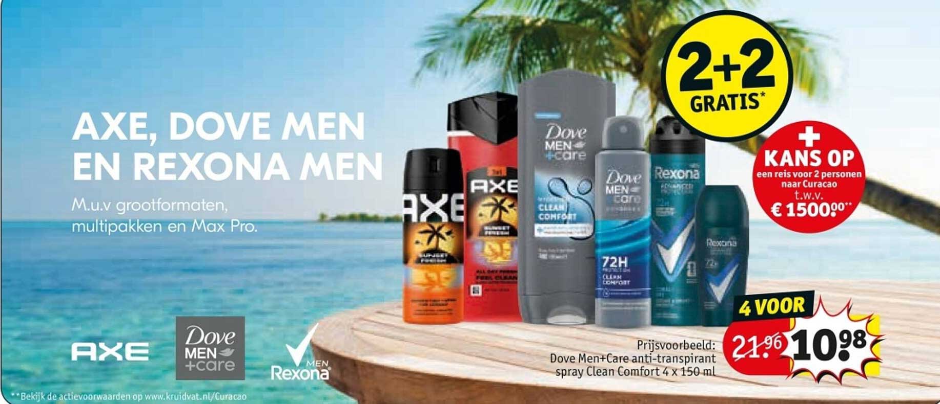 AXE, DOVE MEN EN REXONA MEN