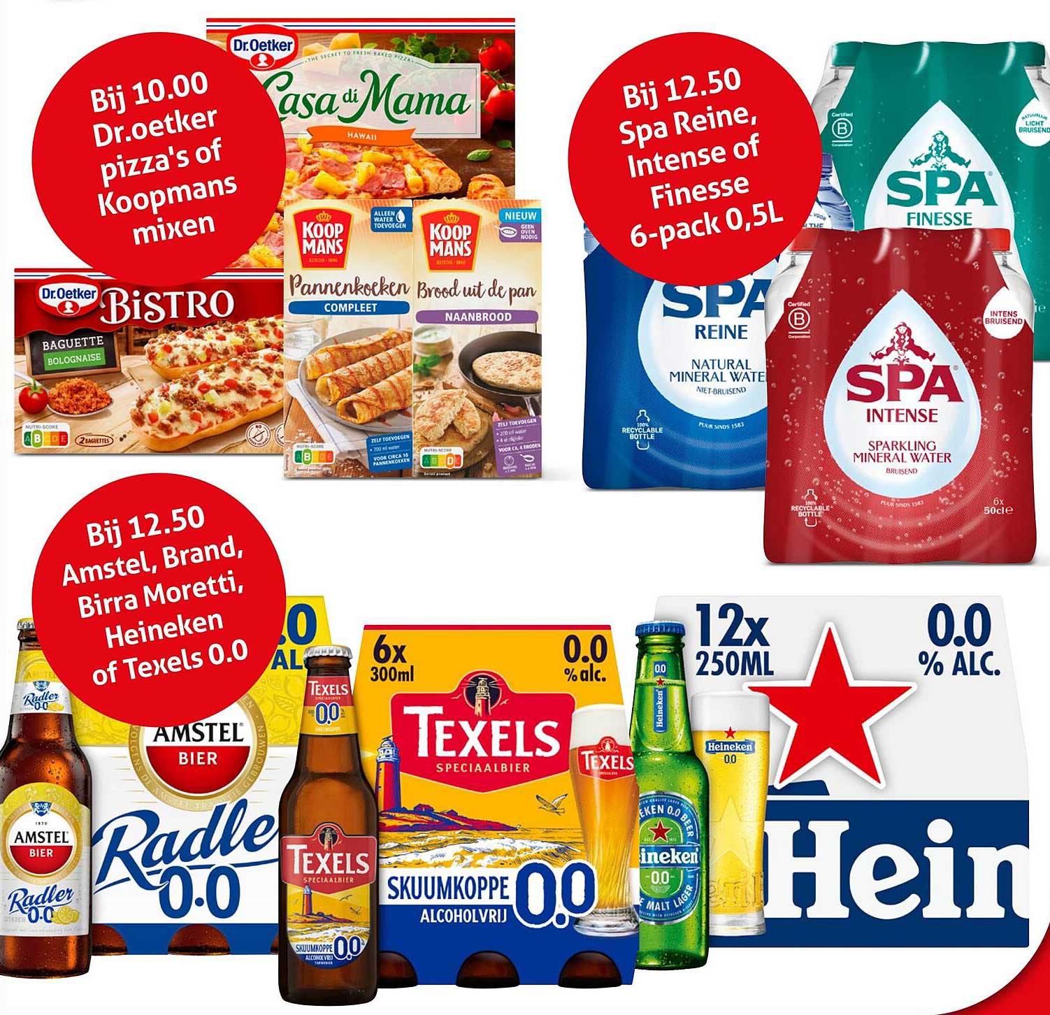 Bij 12.50 Amstel, Brand, Birra Moretti, Heineken of Texels 0.0