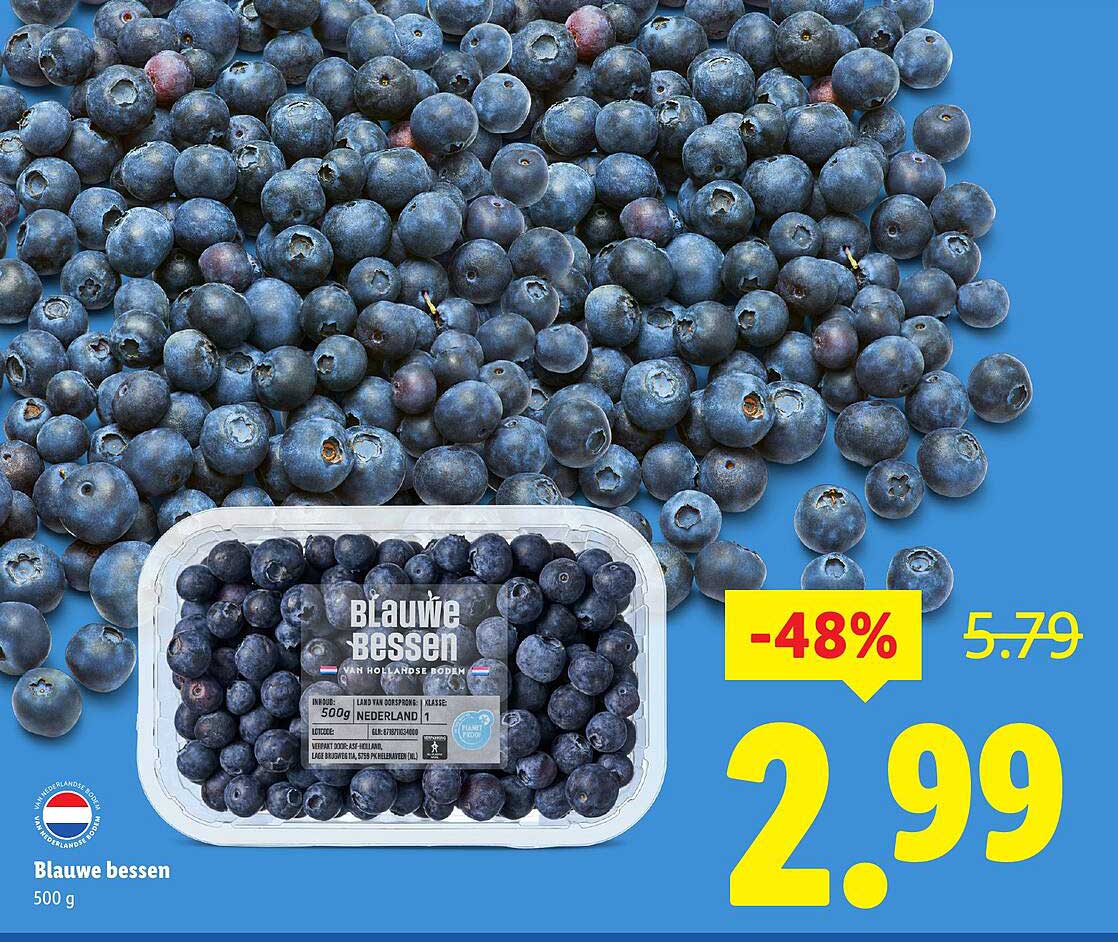Blauwe bessen 500 g
