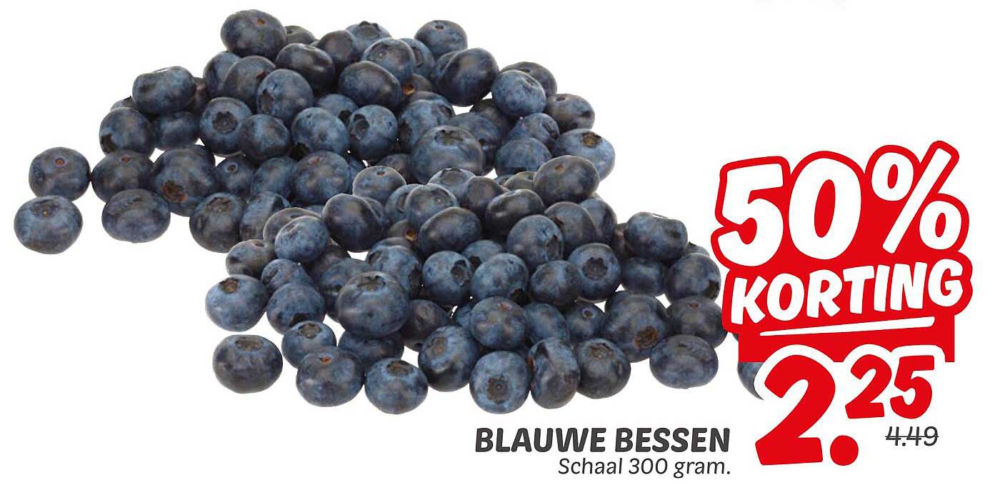 BLAUWE BESSEN Schaal 300 gram.