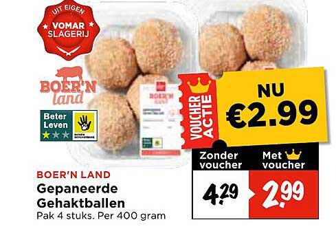 BOER’N LAND Gepaneerde Gehaktballen