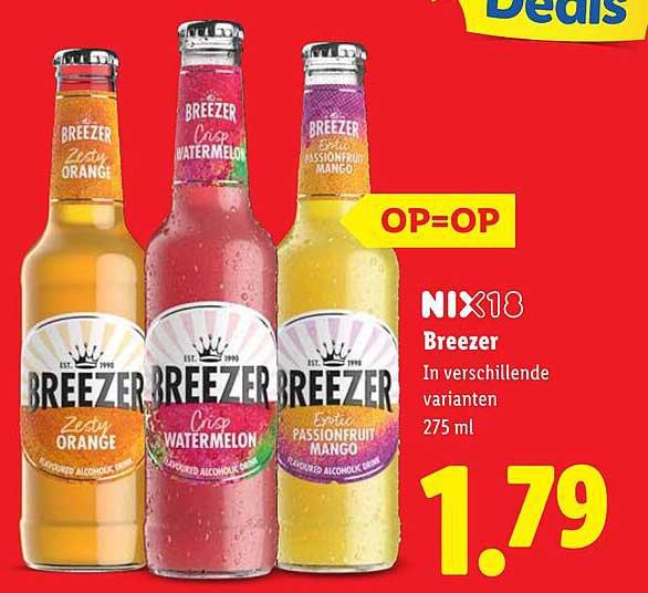 Breezer in verschillende varianten 275 ml