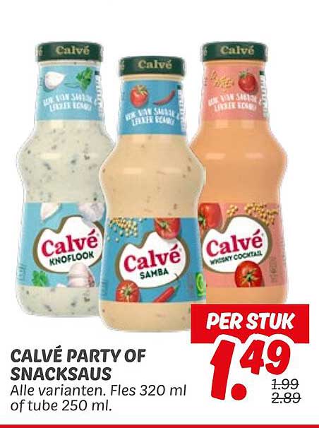 CALVÉ PARTY OF SNACKSAUS