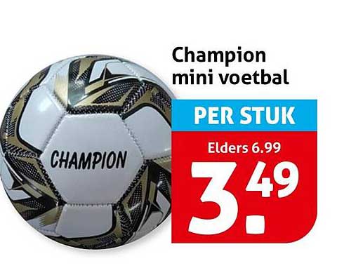 Champion mini voetbal