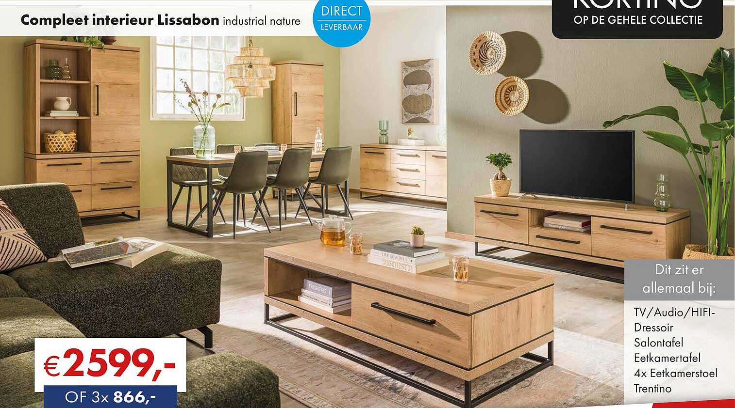 Compleet interieur Lissabon industrial nature
