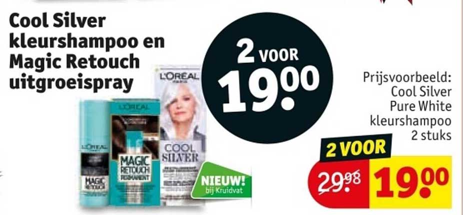 Cool Silver kleurshampoo en Magic Retouch uitgroeispray