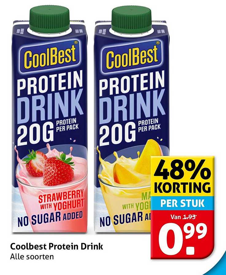 Coolbest Protein Drink Alle soorten