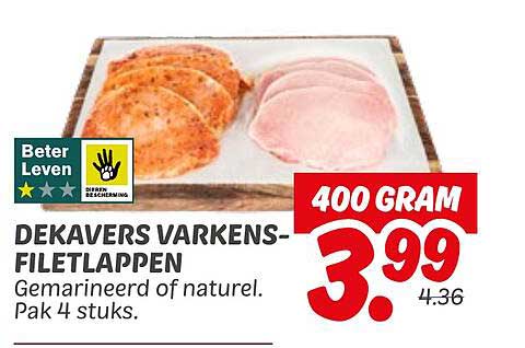 DEKAVERS VARKENS-FILETLAPPEN