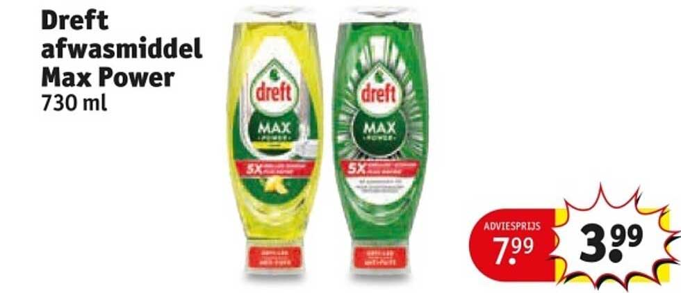 Dreft afwasmiddel Max Power 730 ml