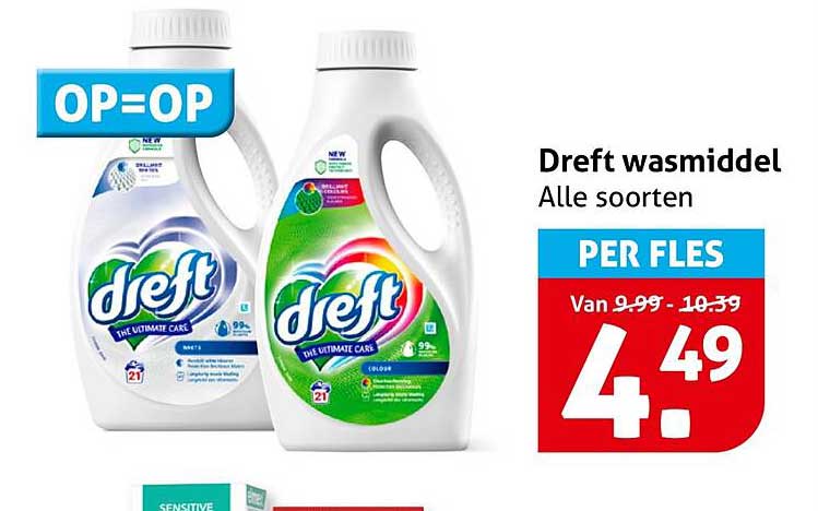 Dreft wasmiddel Alle soorten
