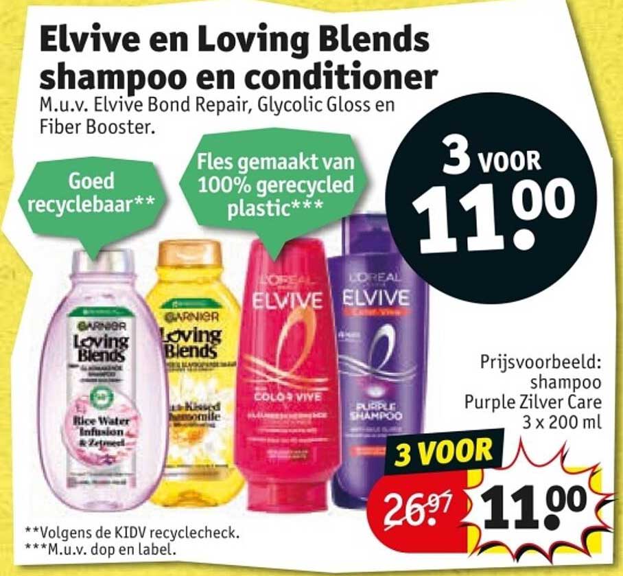 Elvive en Loving Blends shampoo en conditioner