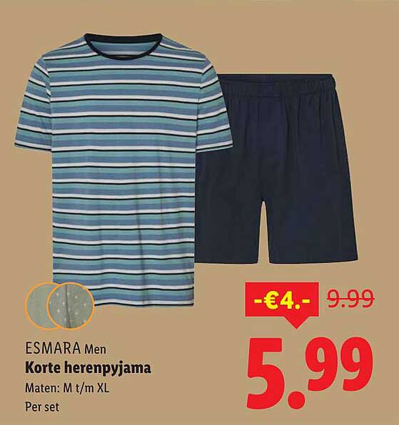ESMARA Men Korte herenpyjama