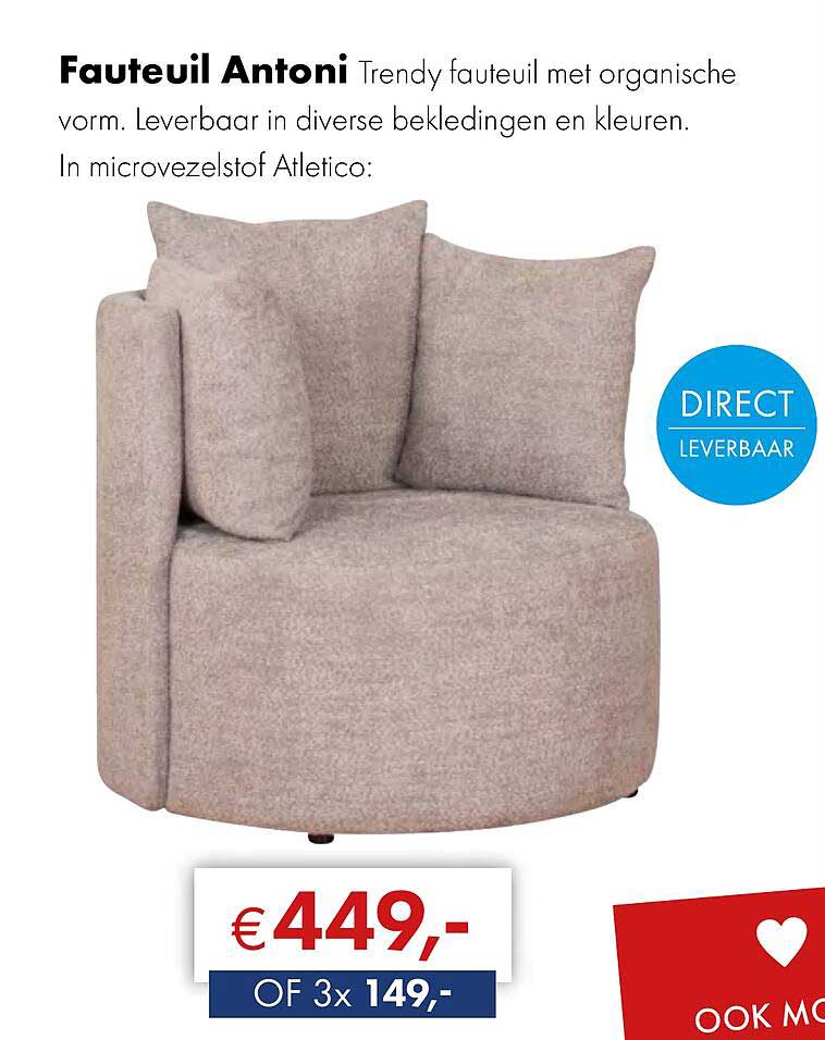 Fauteuil Antoni
