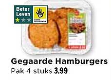Gegaarde Hamburgers Pak 4 stuks