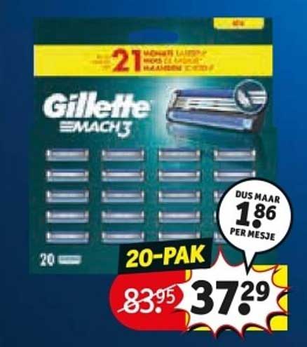 Gillette Mach3 20-Pak
