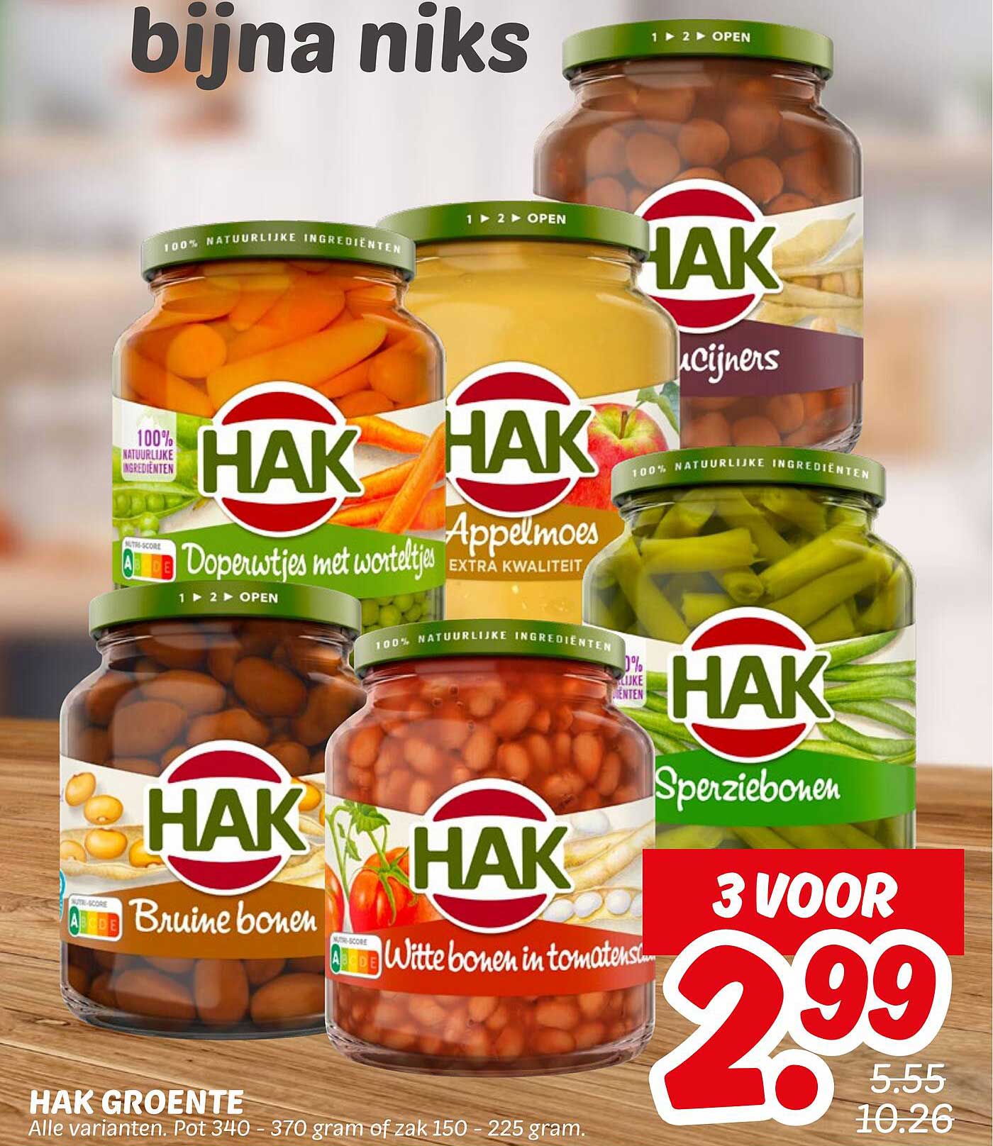 HAK Groente - 3 voor €2,99
