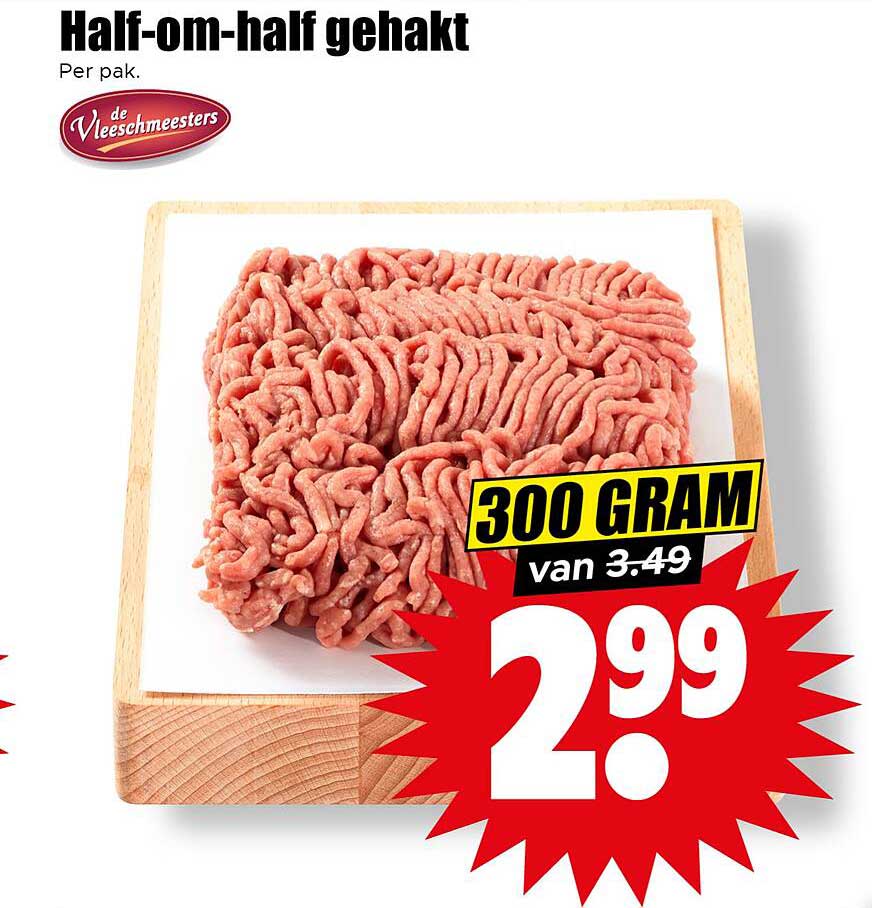 Half-om-half gehakt