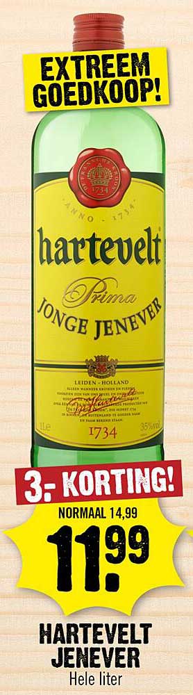 HARTEVELT JENEVER Hele liter