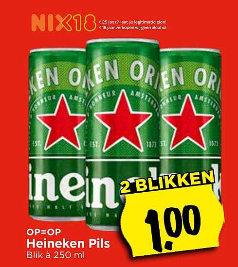 Heineken Pils Blik à 250 ml