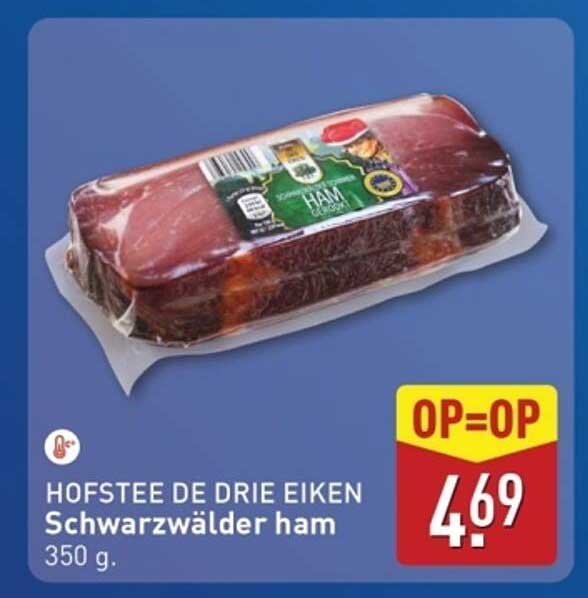 HOFSTEE DE DRIE EIKEN Schwarzwälder ham 350 g