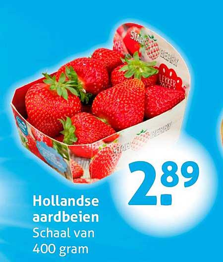 Hollandse aardbeien Schaal van 400 gram
