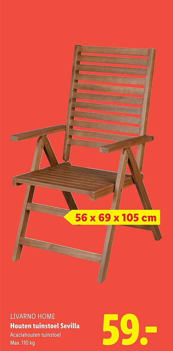 Houten tuinstoel Sevilla