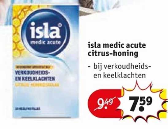 isla medic acute citrus-honing - bij verkoudheids- en keelpijnklachten