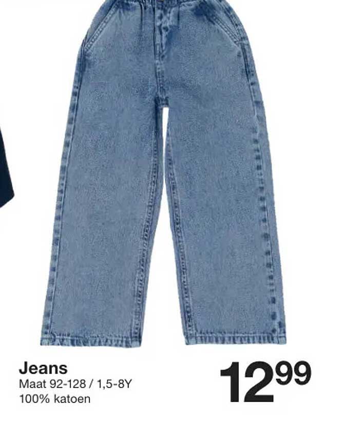 Jeans Maat 92-128 / 1,5-8Y 100% katoen