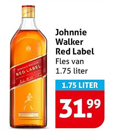 Johnnie Walker Red Label Fles van 1.75 liter
