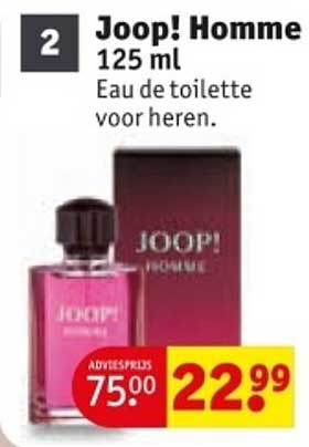 Joop! Homme 125 ml Eau de toilette voor heren.