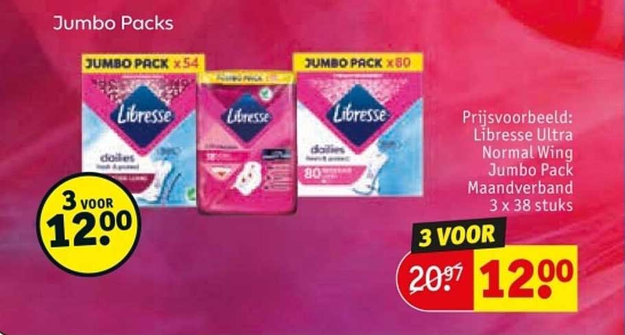 Jumbo Pack Libresse Ultra Normal Wing
