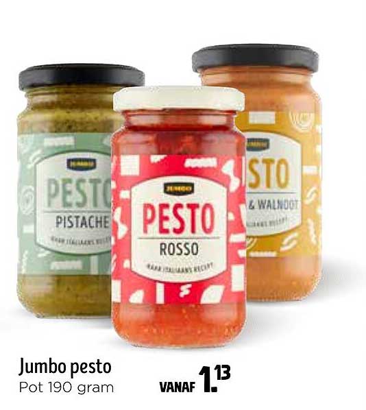 Jumbo pesto Pot 190 gram