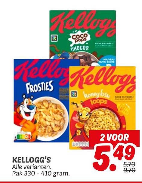 KELLOGG’S Alle varianten.