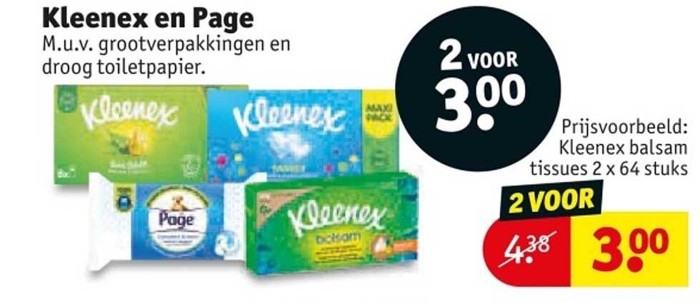 Kleenex en Page