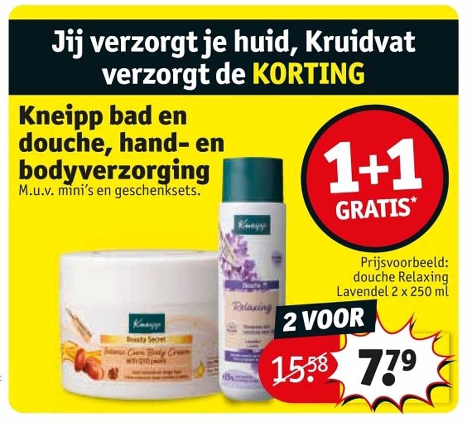 Kneipp bad en douche, hand- en bodyverzorging M.u.v. mini's en geschenksets.