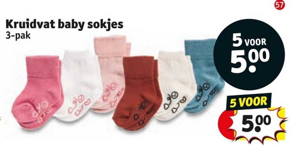 Kruidvat baby sokjes 3-pak