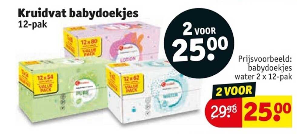 Kruidvat babydoekjes 12-pak