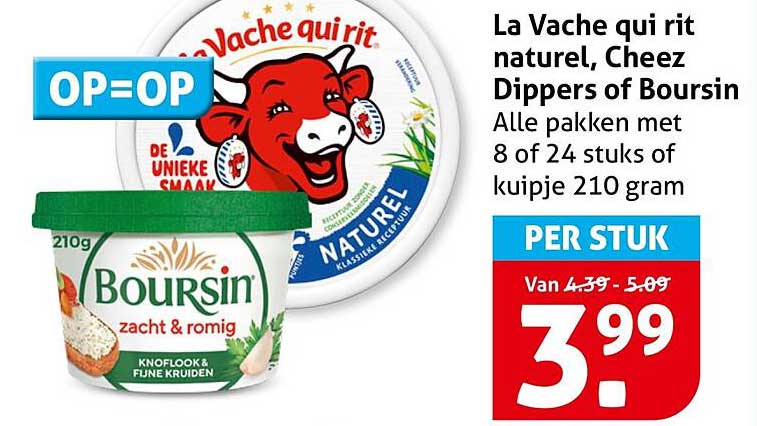 La Vache qui rit naturel, Cheez Dippers of Boursin