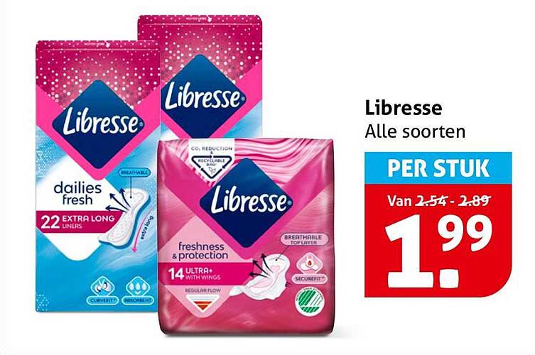 Libresse Alle soorten