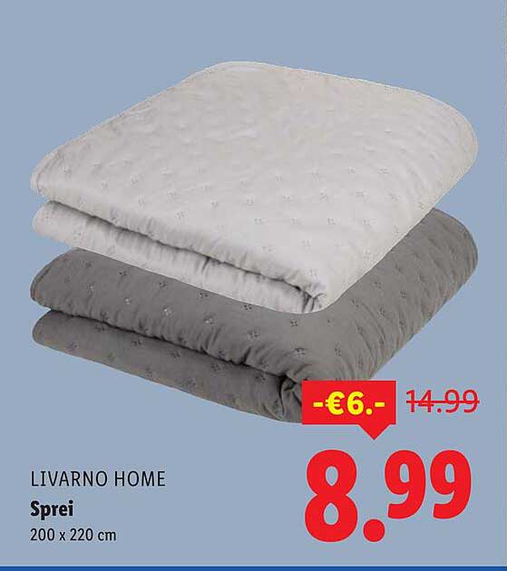 LIVARNO HOME Sprei 200 x 220 cm