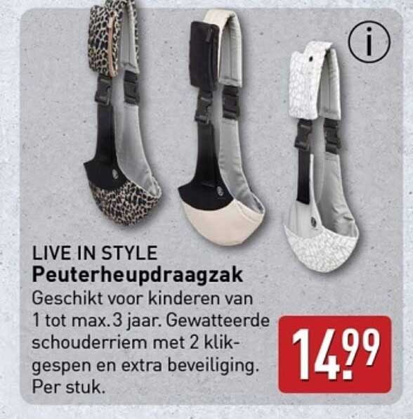 LIVE IN STYLE Peuterdraagzak