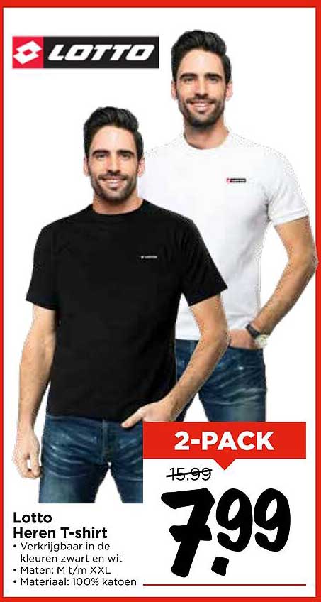 Lotto Heren T-shirt 2-Pack