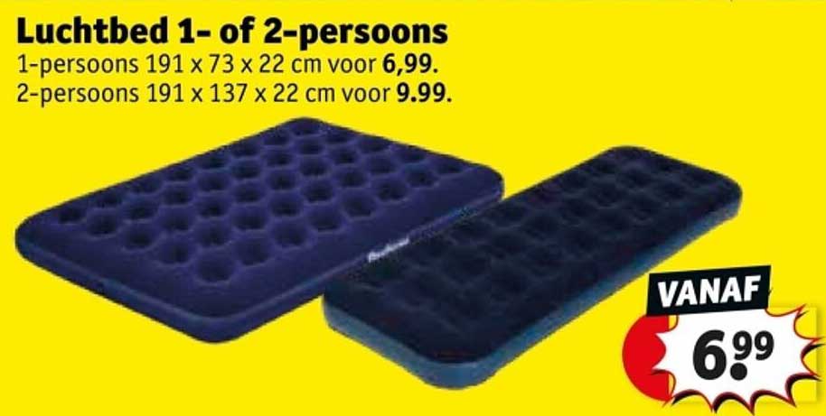 Luchtbed 1- of 2-persoons