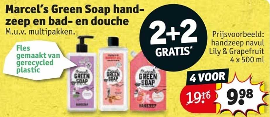 Marcel’s Green Soap handzeep en bad- en douche