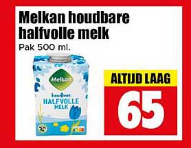 Melkan houdbare halfvolle melk