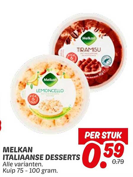 MELKAN ITALIAANSE DESSERTS
