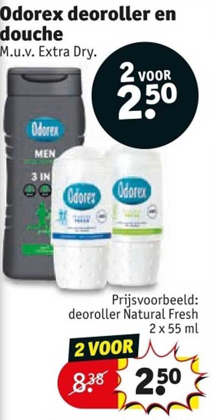 Odorex deodorant en douche M.u.v. Extra Dry.