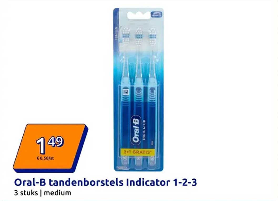 Oral-B tandenborstels Indicator 1-2-3